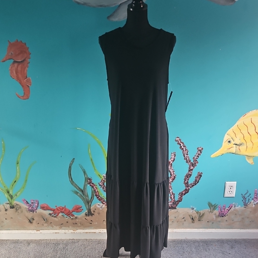 Tahari Black Maxi Dress